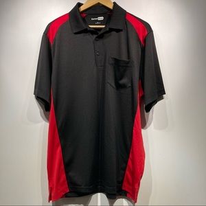 Cornerstone Black Polyester Polo